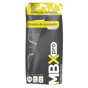 OCULOS DE PROTECAO ANTI RISCO UV400 LENTE INCOLOR UN - MEDIX