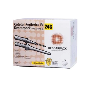 CATETER INTRAVENOSO 24 G - DESCARPACK C/100
