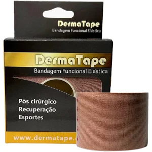 BANDAGEM DERMATAPE FUNCIONAL ELÁSTICA - BEGE 05 CM X 5 M - DERMA