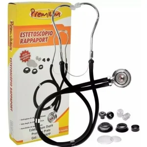 ESTETOSCOPIO RAPPAPORT PREMIUM COR PRETO