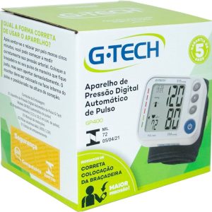 APARELHO DE PRESSAO DIGITAL AUTOMATICO DE PULSO GP400 - G-TECH