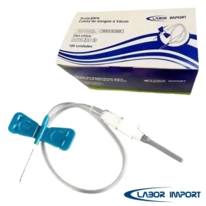 SCALP PARA COLETA DE SANGUE A VÁCUO 23G (AZUL) LABOR IMPORT C/100