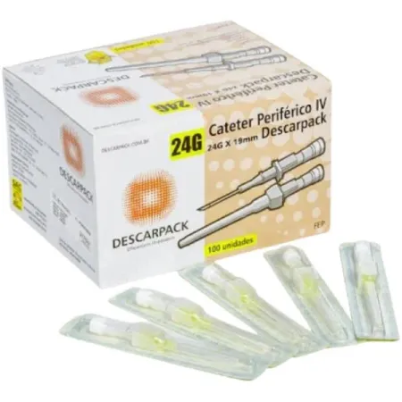 CATETER INTRAVENOSO 24 G - DESCARPACK C/100 - Imagem 2