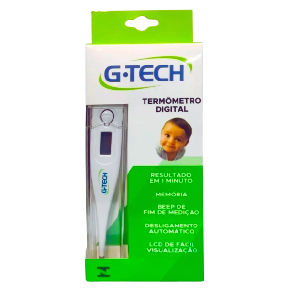 TERMOMETRO CLINICO DIGITAL BRANCO G-TECH MODELO TH1027 - Imagem 2