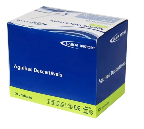 AGULHA HIPODERMICA 25 X 0,70MM - LABOR IMPORT C/100 - Imagem 2