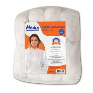 AVENTAL MANGA LONGA 16 GR - MEDIX - C/10