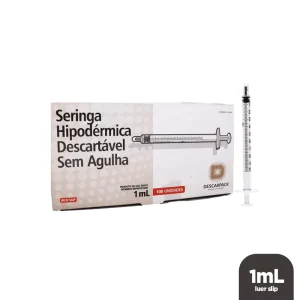 SERINGA 1 ML S/ AGULHA BICO SLIP - DESCARPACK - C/100