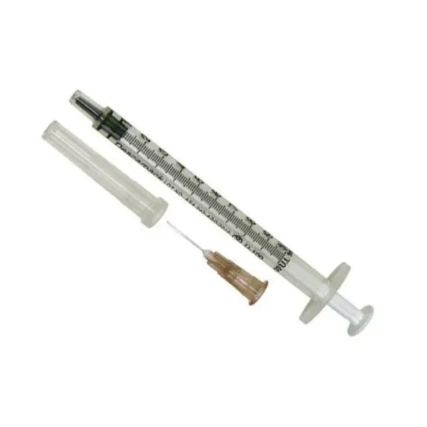 SERINGA PARA INSULINA 1ML COM AGULA  13 X 0,45 MM - DESCARPACK - C/100 - Imagem 2