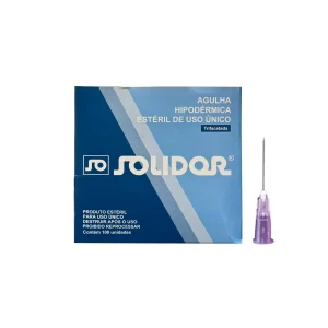 AGULHA HIPODERMICA 20 X 0,55 SOLIDOR C/100