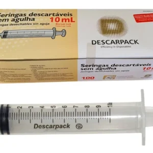 SERINGA DESCARTÁVEL10 ML BICO LOCK  - DESCARPACK C/100